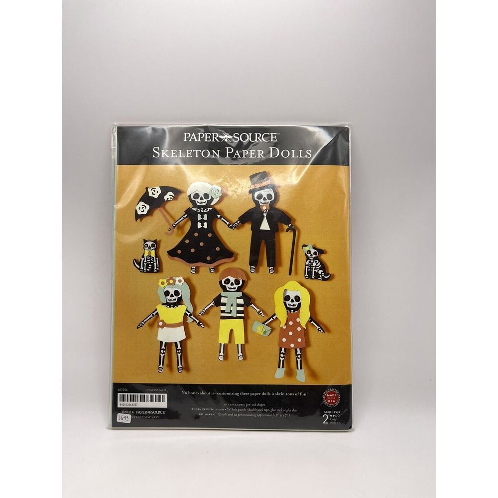 Paper Source Skele-tons Of Fun Paper Dolls Makes 12 - Picture 2 of 3